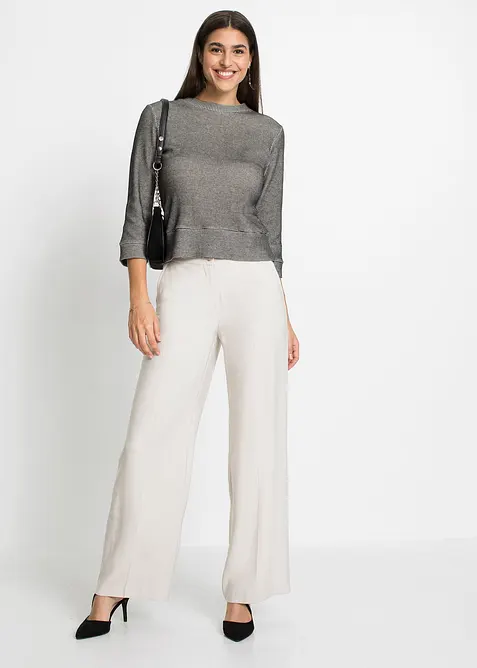 Luftig, vid byxa med viskos, bonprix