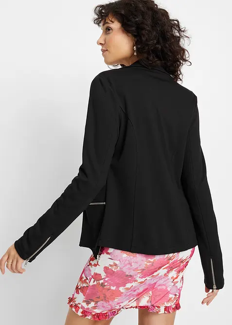 MC-trikåjacka i viskosmix, bonprix