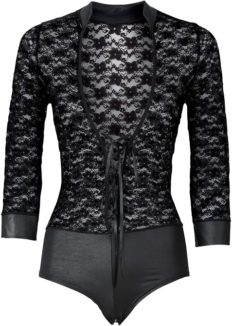 Långärmad body ouvert, bonprix