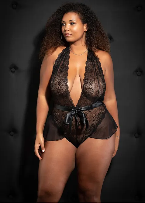 Body ouvert i spets, bonprix