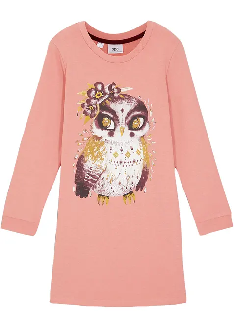 Trikåklänning av ekologisk bomull, bonprix