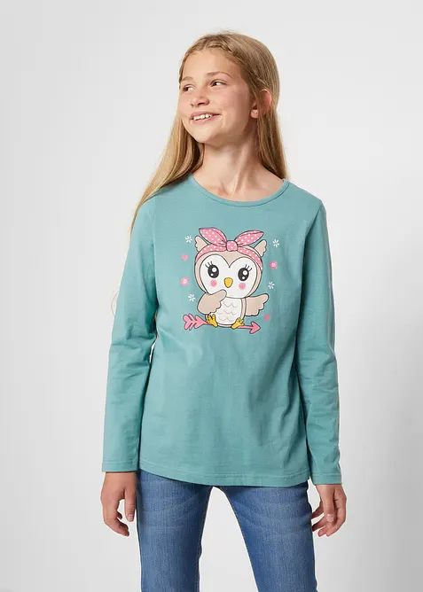 Långärmad topp (2-pack), bonprix