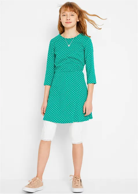 Caprileggings med ekologisk bomull (2-pack), bonprix