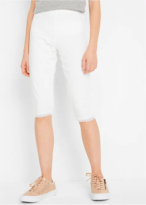 Caprileggings med ekologisk bomull (2-pack), bonprix