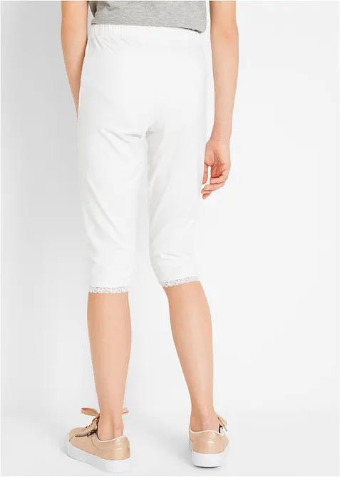 Caprileggings med ekologisk bomull (2-pack), bonprix