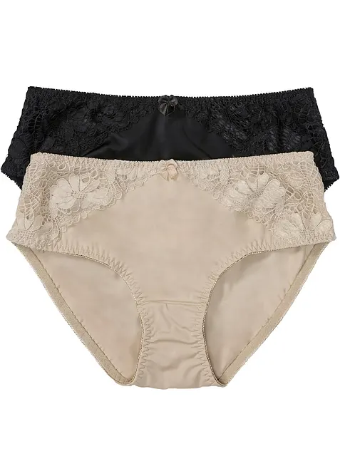 Maxitrosa med spets (2-pack), bonprix