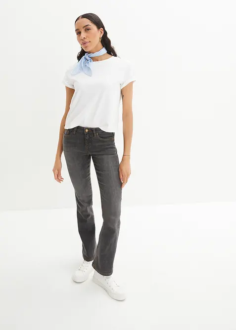 Bootcut jeans Mid Waist, Stretch, bonprix