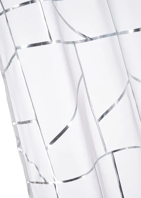 Gardin med glansigt mönster (2-pack), bonprix