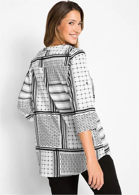 Lång tunika i ren bomull, bonprix