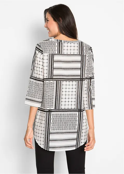 Lång tunika i ren bomull, bonprix