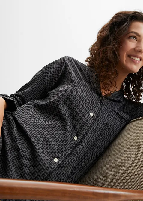 Nattlinne av bomull i oversizemodell, bonprix