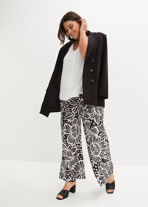 Linne i mjuk viskosmix, bonprix