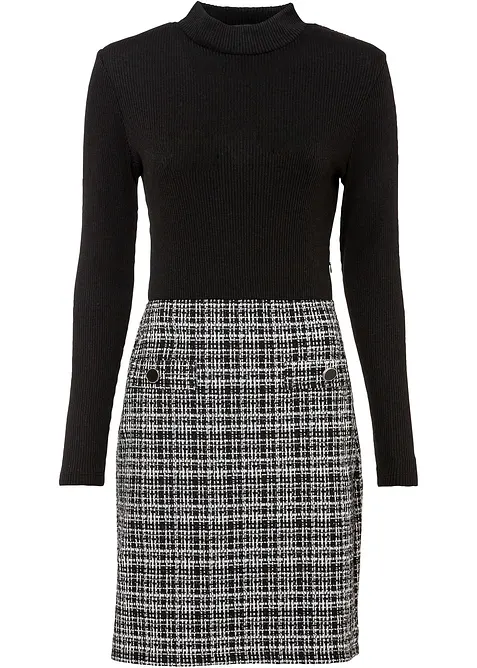 Miniklänning viskosmix med mjukt fall, bonprix