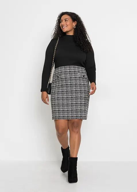 Miniklänning viskosmix med mjukt fall, bonprix