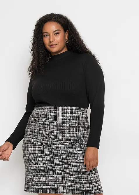 Miniklänning viskosmix med mjukt fall, bonprix