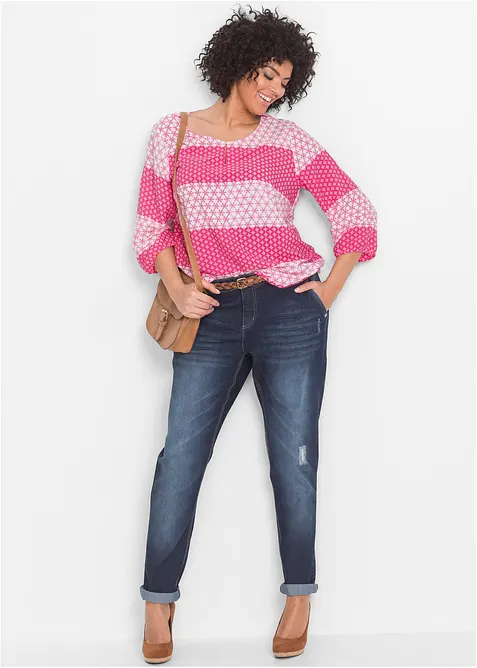 Boyfriend Jeans Mid Waist, Comfort Stretch, bonprix