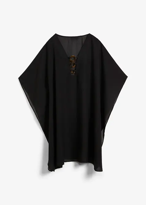 Strandtunika i tunn chiffong, bonprix