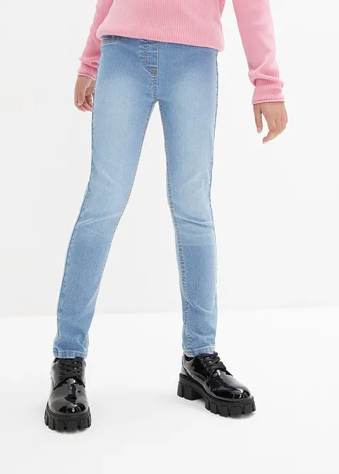 Jeggings med medelhög midja (2-pack), bonprix