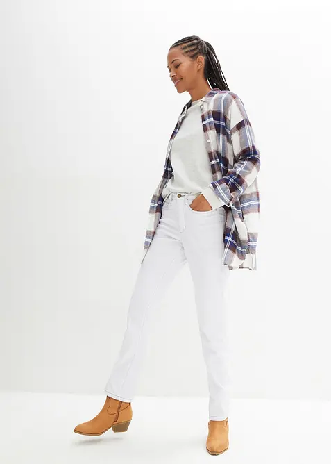 Stretchjeans Straight Mid Waist, bonprix