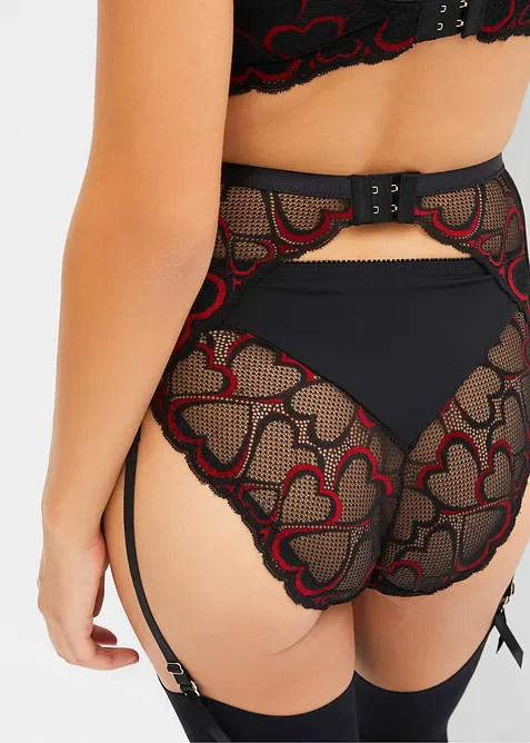 Strumpebandsh&aring;llare med tunn spets, bonprix