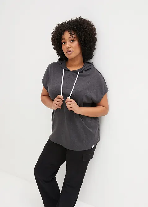 Oversizesweatshirt med huva, bonprix