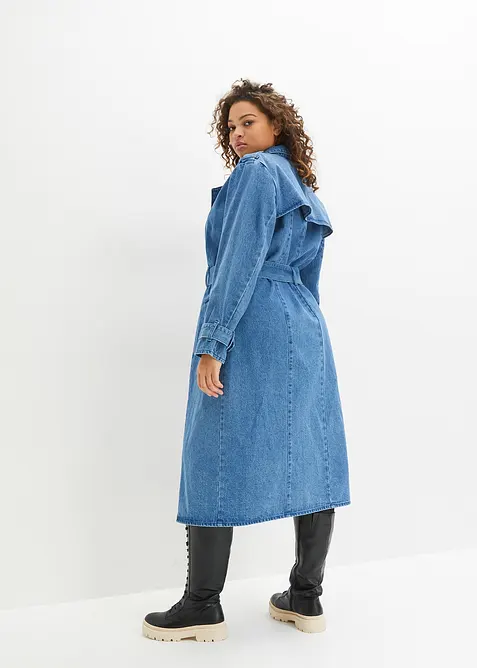 Trenchcoat i denim, bonprix