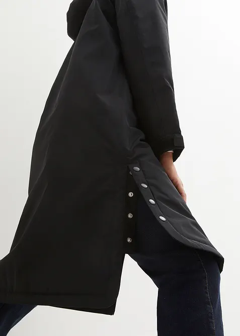 Vadderad mellanlång regnkappa, vattentät, bonprix