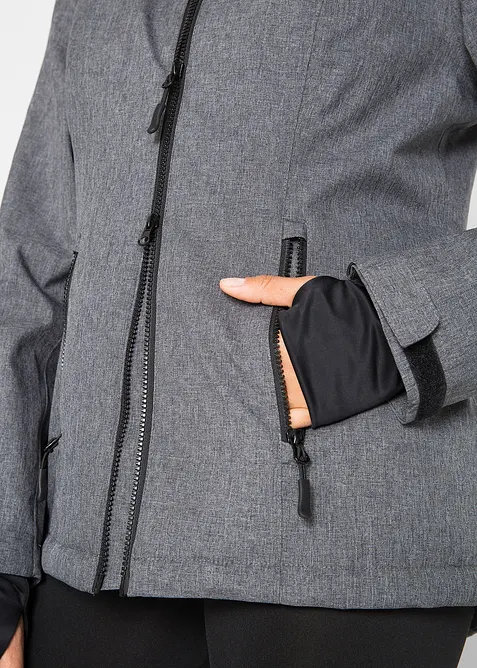 Vattent&auml;t funktionsjacka med teddyp&auml;ls, bonprix