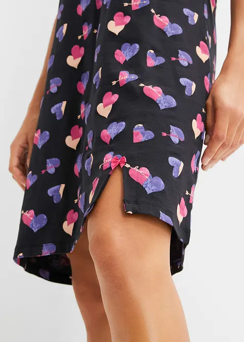 Kort nattlinne i ekologisk bomull, bonprix