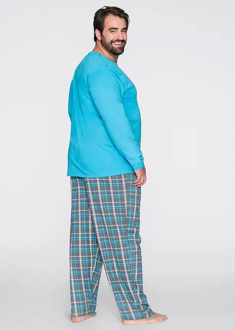 Långärmad pyjamas i bomull, med långa ärmar, bonprix