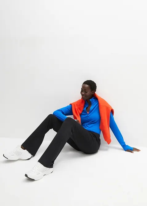 Byxa med ekologisk bomull och stretch, bonprix