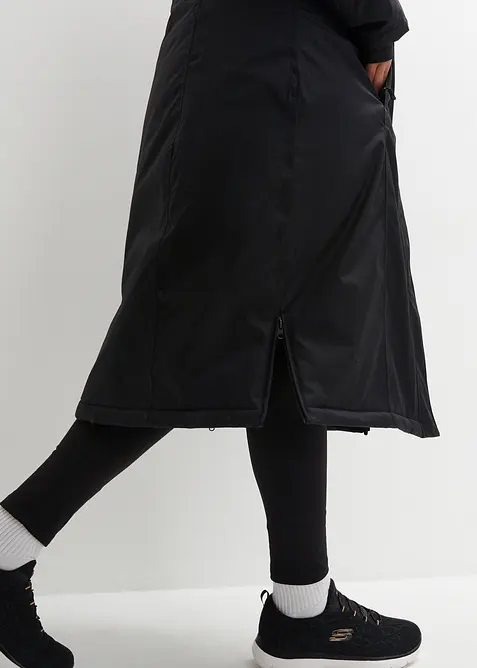 Vattentät funktionskappa med fuskpäls, bonprix