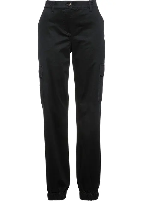 Cargobyxa i stretchig bomullsmix, bonprix