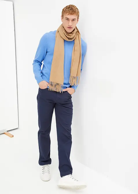 Finstickad tr&ouml;ja av mjuk bomullsmix, bonprix