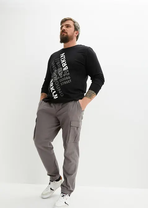 L&aring;ng&auml;rmad T-shirt i ekologisk bomull, bonprix