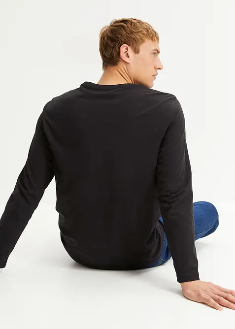 L&aring;ng&auml;rmad T-shirt i ekologisk bomull, bonprix