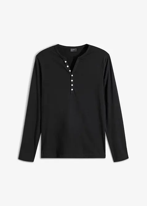 L&aring;ng&auml;rmad farfarstr&ouml;ja i ekologisk bomull, smal passform, bonprix