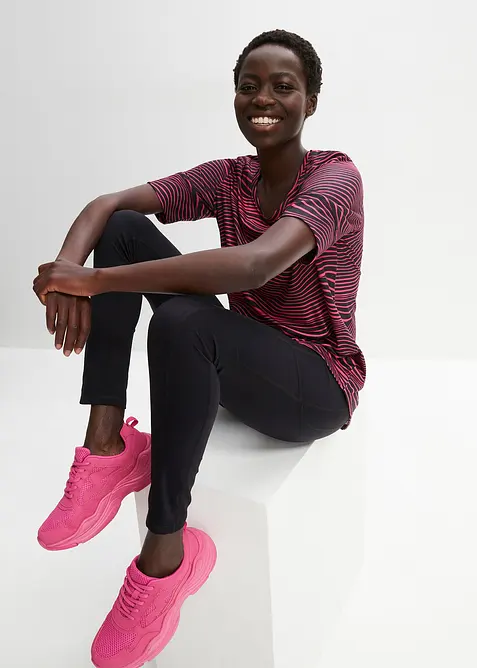 Ankellånga, extra mjuka sportleggings med fickor i sidan, bonprix