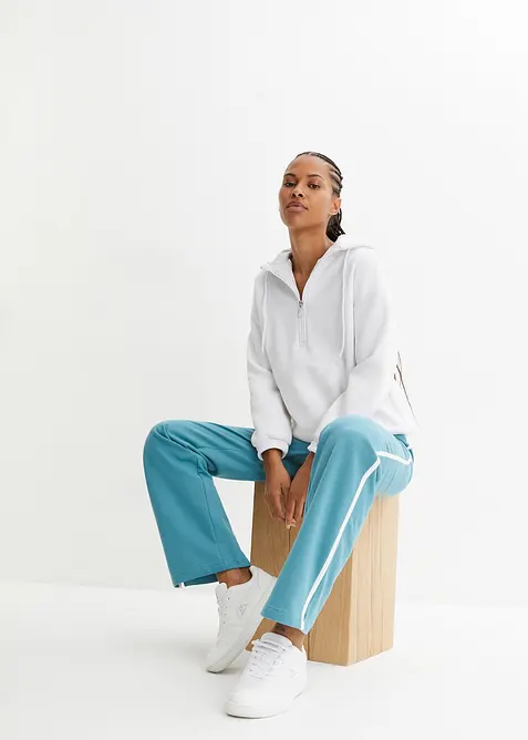 Joggingbyxa i kraftig ren bomull, (2-pack), bonprix