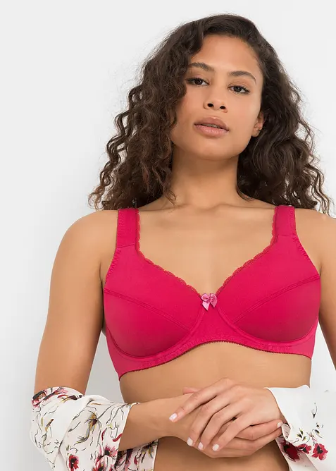 BH med bygel i ekologisk bomull (3-pack), bonprix