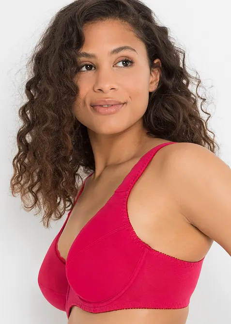 BH med bygel i ekologisk bomull (3-pack), bonprix