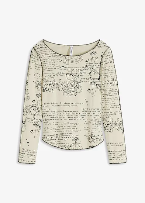 L&aring;ng&auml;rmad topp i mjuk viskos, bonprix