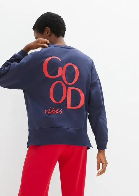 Oversizesweatshirt i ekologisk bomull, bonprix