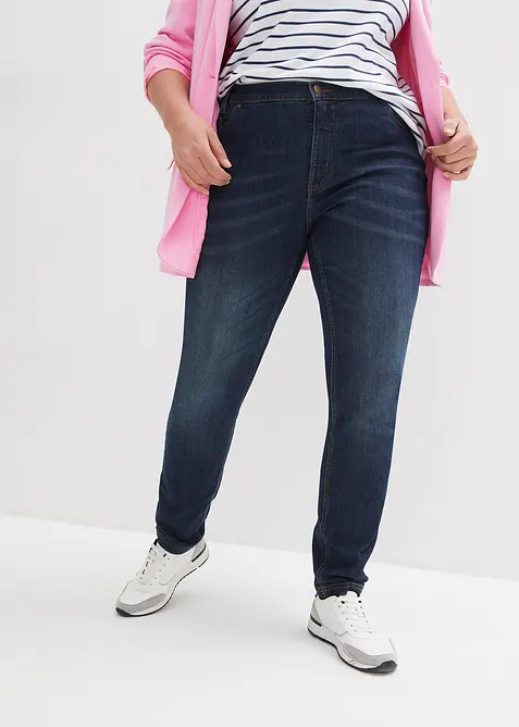 Skinny Jeans Mid Waist, med bekväm midja, bonprix