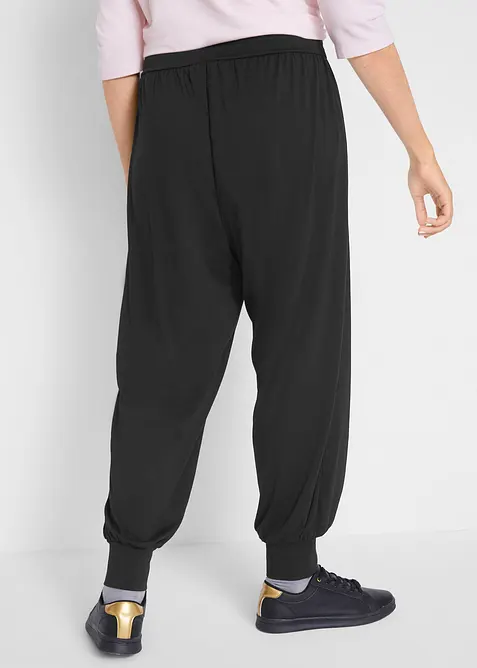 Haremsbyxa med silikonband i midjan, bonprix