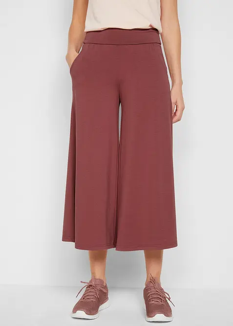 Loungeculotter med vida ben, bonprix
