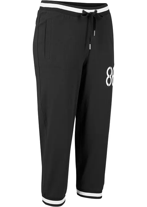 Joggingbyxa i 3/4-l&auml;ngd, av bomullsmix, bonprix