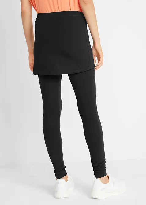 Ankell&aring;nga sportleggings med kjol, bonprix