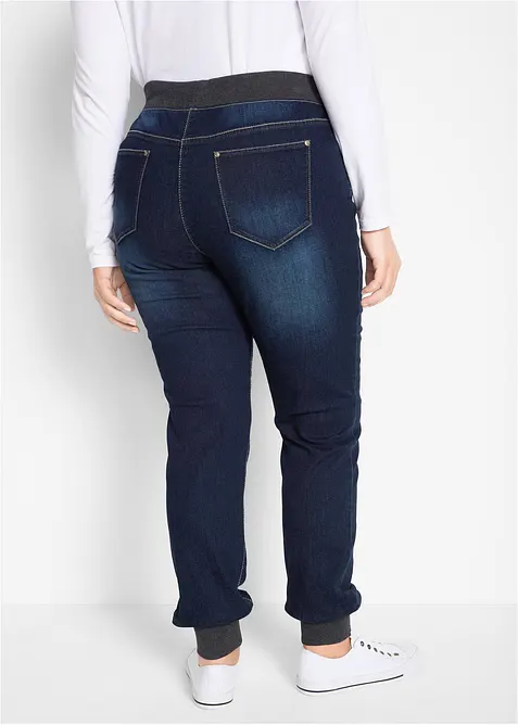 Boyfriend Jeans Mid Waist, med bekv&auml;m midja, bonprix