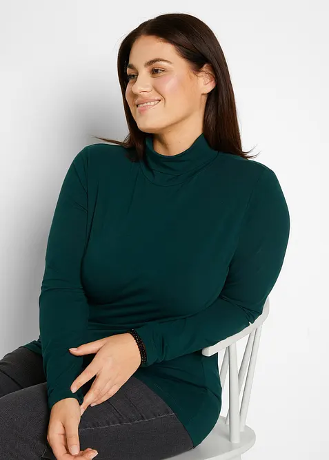 Långärmad topp (2-pack), bonprix